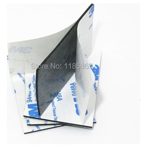 10 pieces/lot) 3M EVA Foam Double Sided Adhesive Tape Pad Mounting Tape 60mmx50mmx2mm Black