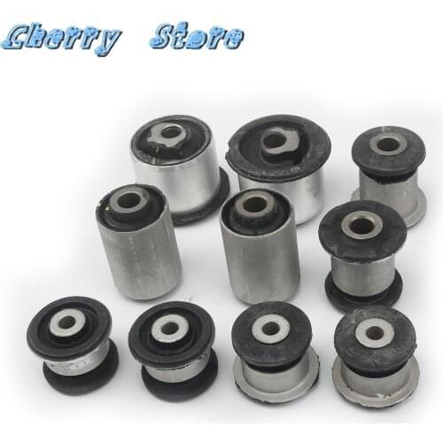 10Pcs Lower Front Control Arm Bushing Set 7L0407077 7L0407183A For Audi Q7 4L 2007-2009 VW Touareg 2007-2010 Porsche Cayenne