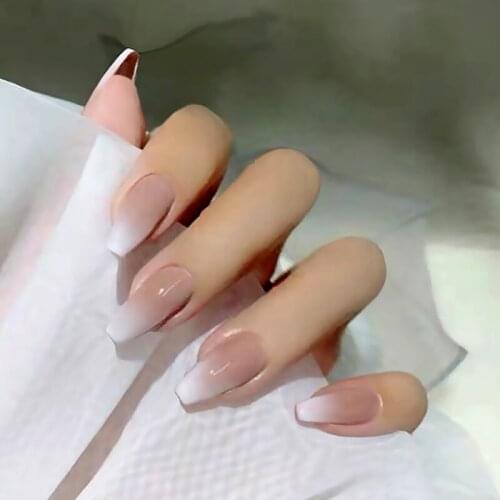 24pcs Ballet removable wear finished product Manicure patch False nails Patch