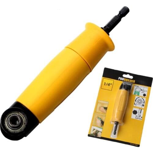 90 Degree Right Angle Drill Chuck Universal Bit Driver Corner Electric Power Cordless Adapter Screwdriver