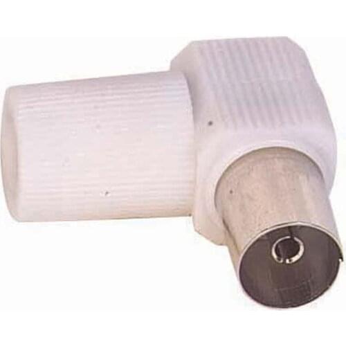 60 OHM L FEMALE WHITE ANTENNA PLUG