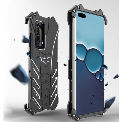 For Huawei P40 Pro Case R-JUST Shockproof Luxury Aluminium Metal Case For Huawei P40 Huawei P40 Pro Phone Cover Coque