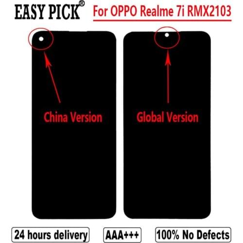 For Oppo Realme 7i Global RMX2193 LCD Display Touch Screen Digitizer Assembly Replace Repair Parts