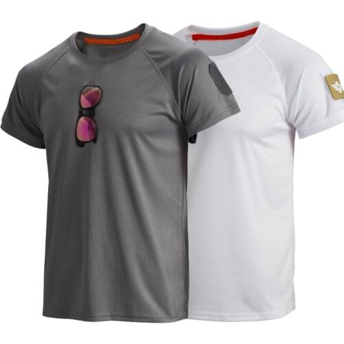 Mens Tactical T Shirt 2 Pcs Runing Tactical Fitness Tops Sports Military Short Sleeve Loose Quick-drying Gym Casual Oversize