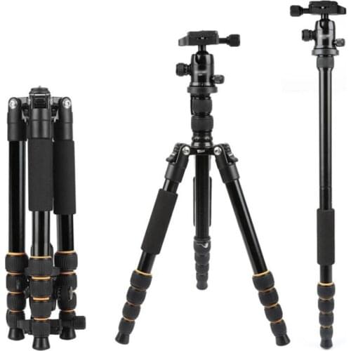 Lightweight Video Camera Mount Tripods Stand with Bag, 360 Degree Ball Head, 35-156cm Aluminum Travel DSLR Camera Stand Bracket