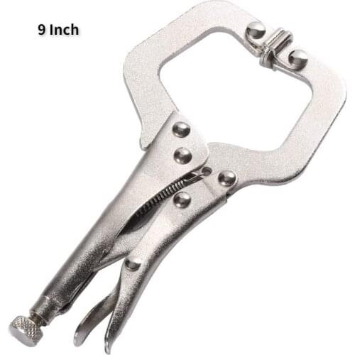 Multi-function Locking Clamp 9" Locking Vise Grip Welding Clamp C-clamp Sheet Steel Clamp Plier Woodworking Clamps Clips