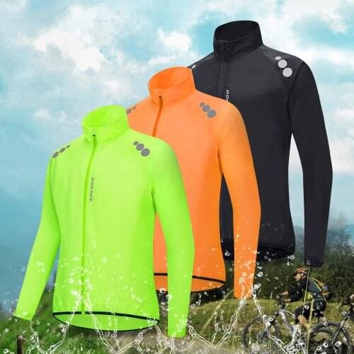 Men Cycling Jacket Reflective Windbreaker MTB Bike Clothing Lightweight Windproof Waterproof Running Sport Bicycle Jacket