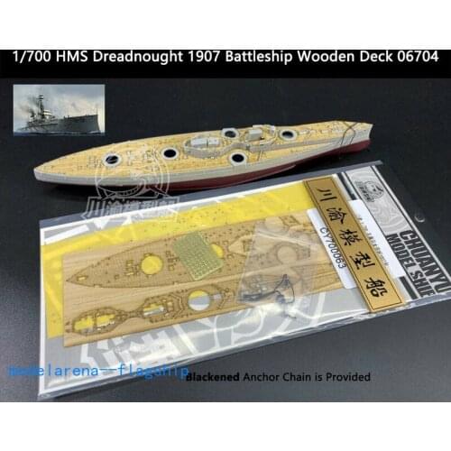 Details about Trumpeter 1/700 HMS Dreadnought 1907 Battleship Wooden Deck 06704