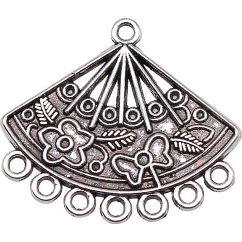 WYSIWYG 10pcs 24x28mm Porous Earring Connector Charms Earring Connector Earring Connector Charms For Jewelry Making