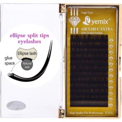 NEW Ellipse 0.15 Thickness B C Professional Silk Eyelash Extension Softest False Eyelash Makeup Tools