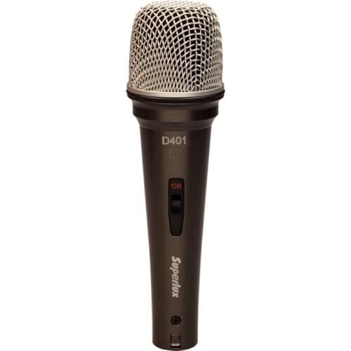 Superlux D401S Omni directional dynamic recording microphone for interview, broadcast,Talkback,Disptach,podcast