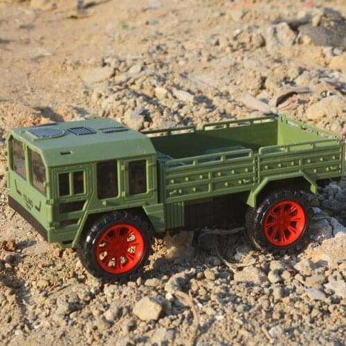 High Simulated Armored Car Figurine Inertia Driving Multiple Colors Inertial Inertial Loading Armored Car Model Toy for Baby