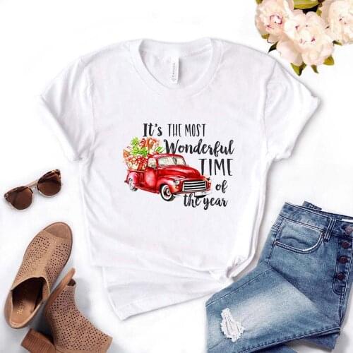 Most Wonderful Time Of The Year Print Women Tshirts Cotton Casual Funny t Shirt For Lady Top Tee Hipster Drop Ship NA-520