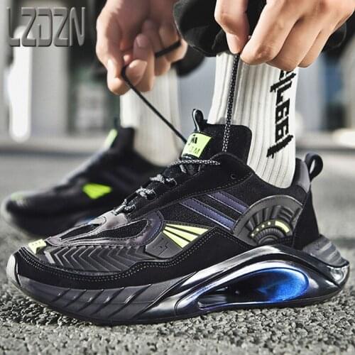 Winter All-Match Trendy Shoes Mens Shoes Sports Daddy Full Palm Air Cushion Increased Jelly Popcorn Bottom Cushioning Lncrease