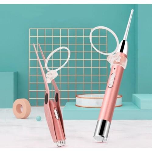 1PCS Ear Wax Pickers Stainless Earpick LED ear pick/ear tweezers Cleaner Ear Care Tool