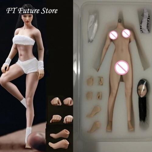 14.8cm TBLeague 1/12 Sexy Super-Flexible Full Set Female Seamless Body Head Sculpt Doll Model Pale/Suntan Colors for Fans Gifts