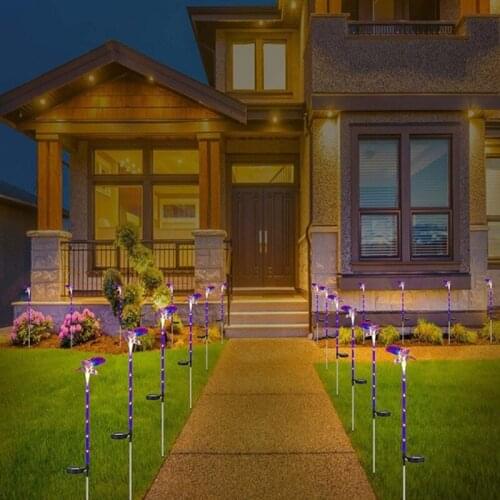 7 Multi-color LED Solar Garden Pile Hummingbird Lights Are Suitable for Outdoor Terrace, Lawn, Garden, Courtyard Decoration