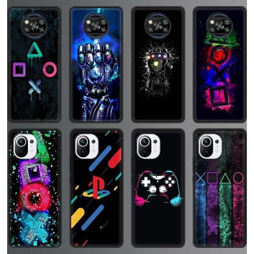 Phone Case for Xiaomi Mi Note 10 Lite 11 10T Pro 5G 9T Poco X3 NFC M3 Silicone Back Cover Mobile Bag ps5 Hot game P-PlayStation