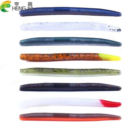 HENGJIA Fishing Bait Earthworm Fishing Worms Artificial Fishing Worms Fishy Smell Lures Soft Bait 11.5G Fishing Tackle