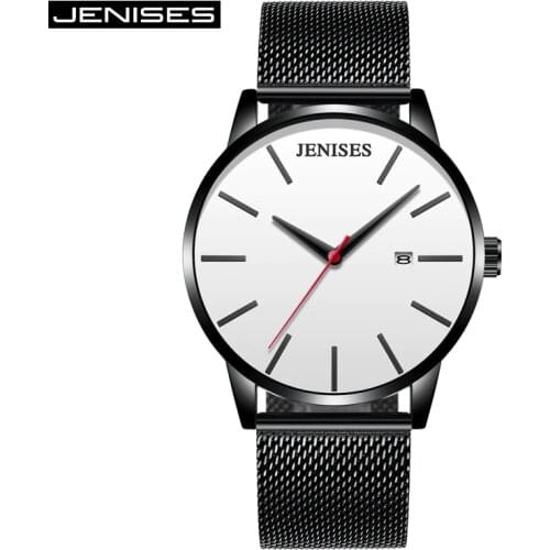 JENISES Hot Sale relogio masculino de luxo Men Watches 2021 Brand Watch for Men Quartz Wristwatches Male Fashion zegarek meski
