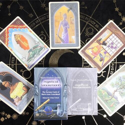 Mystical Lenormand Oracle Cards Deck Tarot With Guidebook Card Game Board Beautiful Cards Fox Tarot Divination Moonology