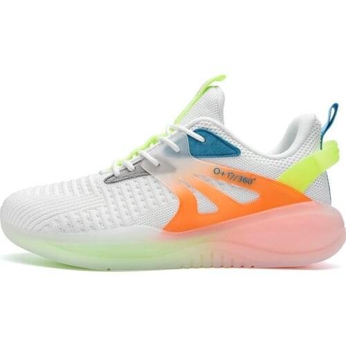 Mens Casual Sports Shoes 2021 Spring and Summer New Top Fashion Shoes Breathable Non-slip Wear-resistant Soft Bottom White Shoe