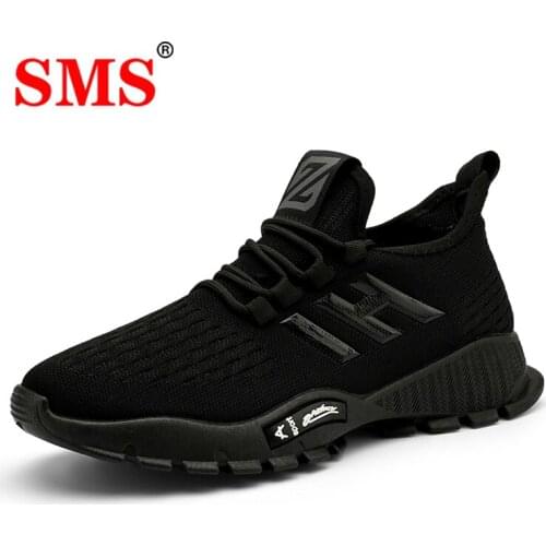 SMS Fashion Men Sneaker Shoes Mesh Breathable Outdoor Lightweight Sports Wearable Casual Male Running Shoes Zapatos Hombre
