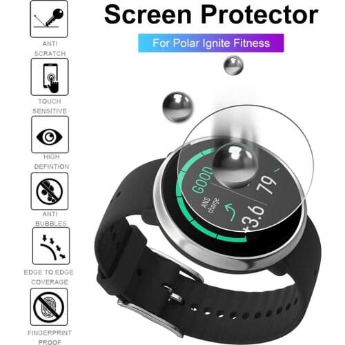 New High Quality Tempered Glass Clear Protective Film Smart Watch Tempered Film For Polar Ignite Fitness Smartwatch