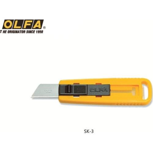 OLFA Japan automatic retract safety cutting unpacking left and right hand universal working knife SK-3/108B