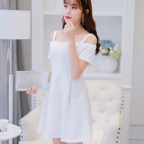 Red White Black Women Dress Off-shoulder Slim Spring Summer Sexy Dresses Office Lady Elegant Party Mini Dress Plus Size Clothes