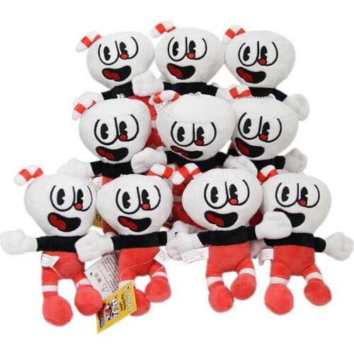 10Pcs/Lot 16cm Cuphead Plush Doll Toys Mugman Game Doll Toys Adventure Soft Stuffed Plush For Kids Birthday Gift