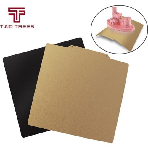 Twotrees Removal Spring Steel Double-sided Textured and Smooth PEI Powder-coated Heat bed Parts for Prusa i3 Mk3 3D Printer