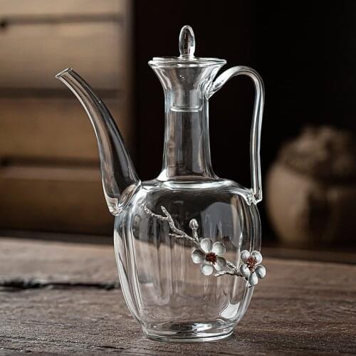 LUWU heat-resistant glass teapot flower tea pot drinkware 500ml
