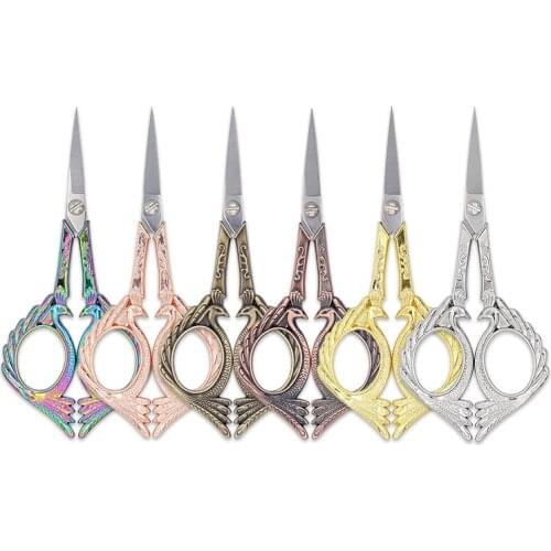 Peacock Vintage Scissor Sewing Tool Tailor Handicraft Embroidery Fabric European Retro classic Antique Craft Tailors Scissors