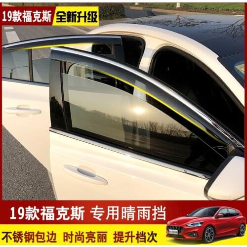 High-quality ABS Sunny rain special modified window weather rain eyebrow FOR Ford Focus 2019