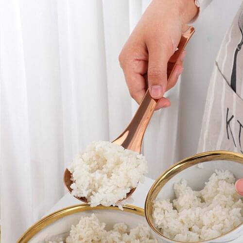 1pc 304 Stainless Steel Rainbow Spoons Large Chinese Soup Spoons Rice Scoop Dining Dinner Spoon Tableware Kitchen Accessories