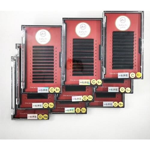 12 Line Premium Private Lash Extension Best Synthetic Lash Extentions Second Flowering Shape Volume Individual Lashes Wholesale