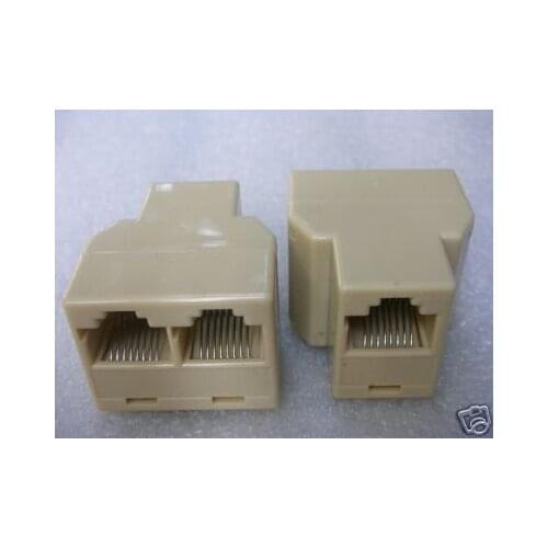 200 RJ45 2 in 1 Ethernet Adaptor NET Work Internet 90