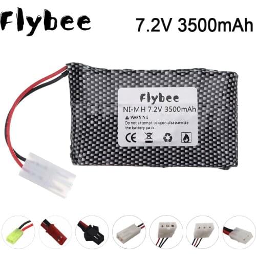 7.2v Rechargeable Battery for Rc Toys Car RC Tanks RC Trains RC Robot RC Boat RC Gun Ni-mh AA 3500mah 7.2v Batteries