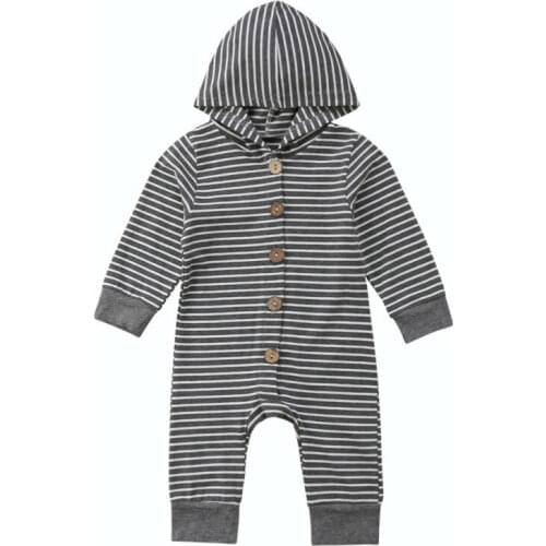 Free shipping Toddler Infant Baby Boy Girl Kids Romper Jumpsuit Hooded Clothes Outfit