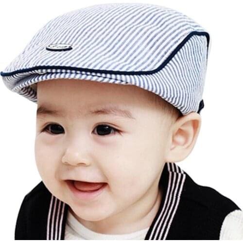 Baby hats Cute Children Stripe Classic Style Fashion Cap Toddler Spring Summer Berets Baseball Caps for Girls boys dropship