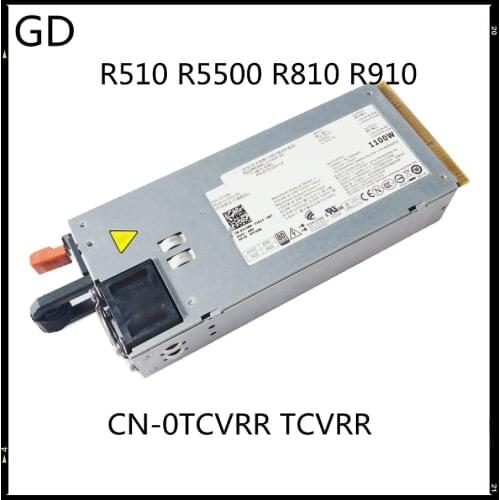 GD Original For DELL R510 R5500 R810 R910 Power Supply CN-0TCVRR TCVRR L1100A-S0 1Y45R 1100W Full Tested Fast Shipping
