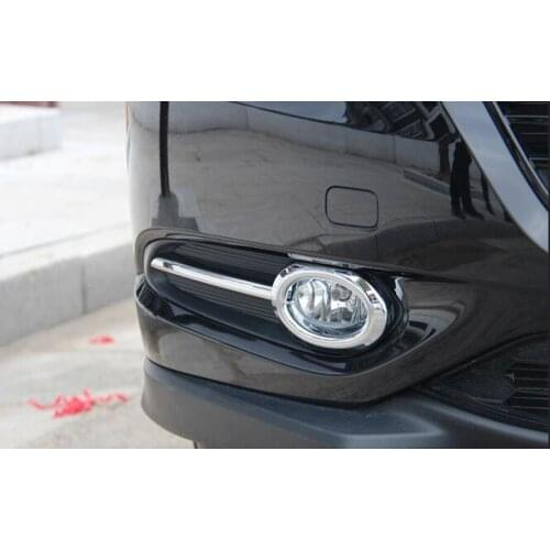 Chrome ABS Auto Car Front Fog Light Lamp Cover Trim Styling For Honda Vezel 2014 2015 Car-covers Exterior Accessories