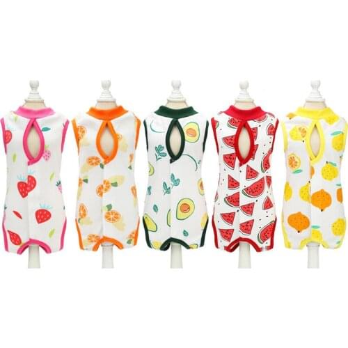 2021 Summer Pet Cat Clothes for Dogs Cats Spaying and neutering Clothes for Small Dogs Weaning Anti-lick Vest Clothing for Cats