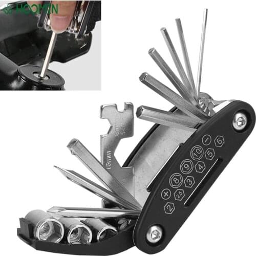 Motorcycle Multipurpose Screwdriver Kit Portable Socket Allen Hex Motor Fix MTB Mountain Cycle Wrench Bicycle Repair Tool Set