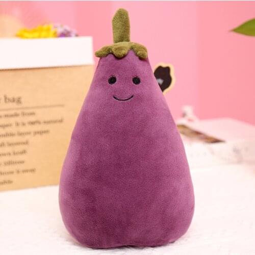 New Cute Plush Toy Healing Plush Eggplant Doll Hand-painted Eggplant Pillow Funny Plush Animal Stuffed Gift For Kids Home Decor