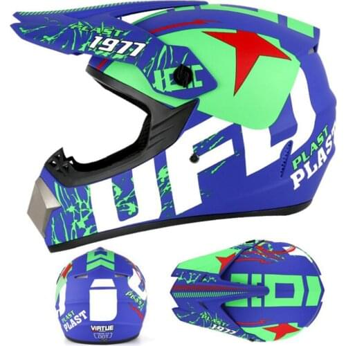 New Racing Motocross Motorbike Off-road helmet Cartoon Flip Up Full Face Motorcycle Helmet Women 3 Gifts 2020 Professional
