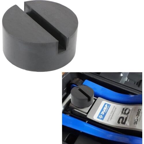 Car Lift Jack Stand Rubber Pad Slotted Floor Jack Pad Frame Rail Adapter Universal Black Car Repair Tools