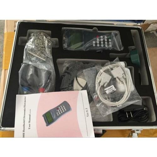 Portable ultrasonic flowmeter water digital flow meter sensor counter indicator flow device caudalimetro DN15-100mm DN50-700mm