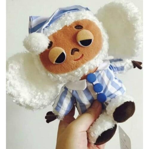 Russia Cheburashka Dolls Cute Cartoon Big Ear Monkey Doll Kawaii Plush Stuffed Toys Comfort Dolls Kids Boys Girls Gift Toys